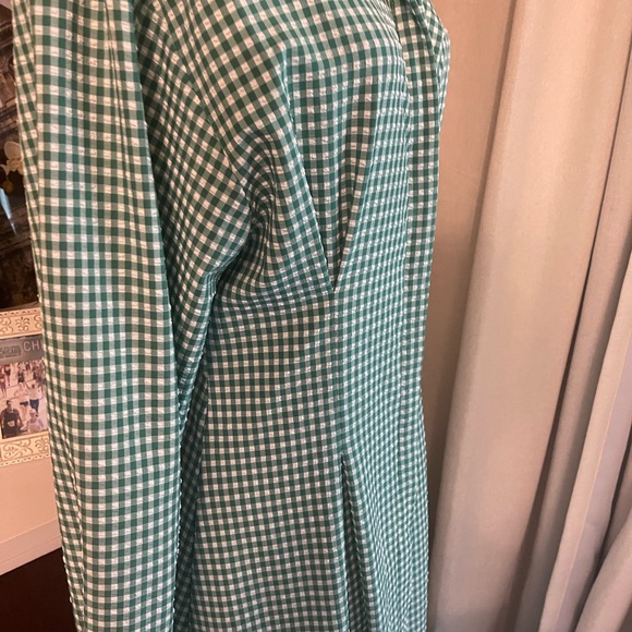 Green Gingham Maxi Dress - Picture 5 of 5
